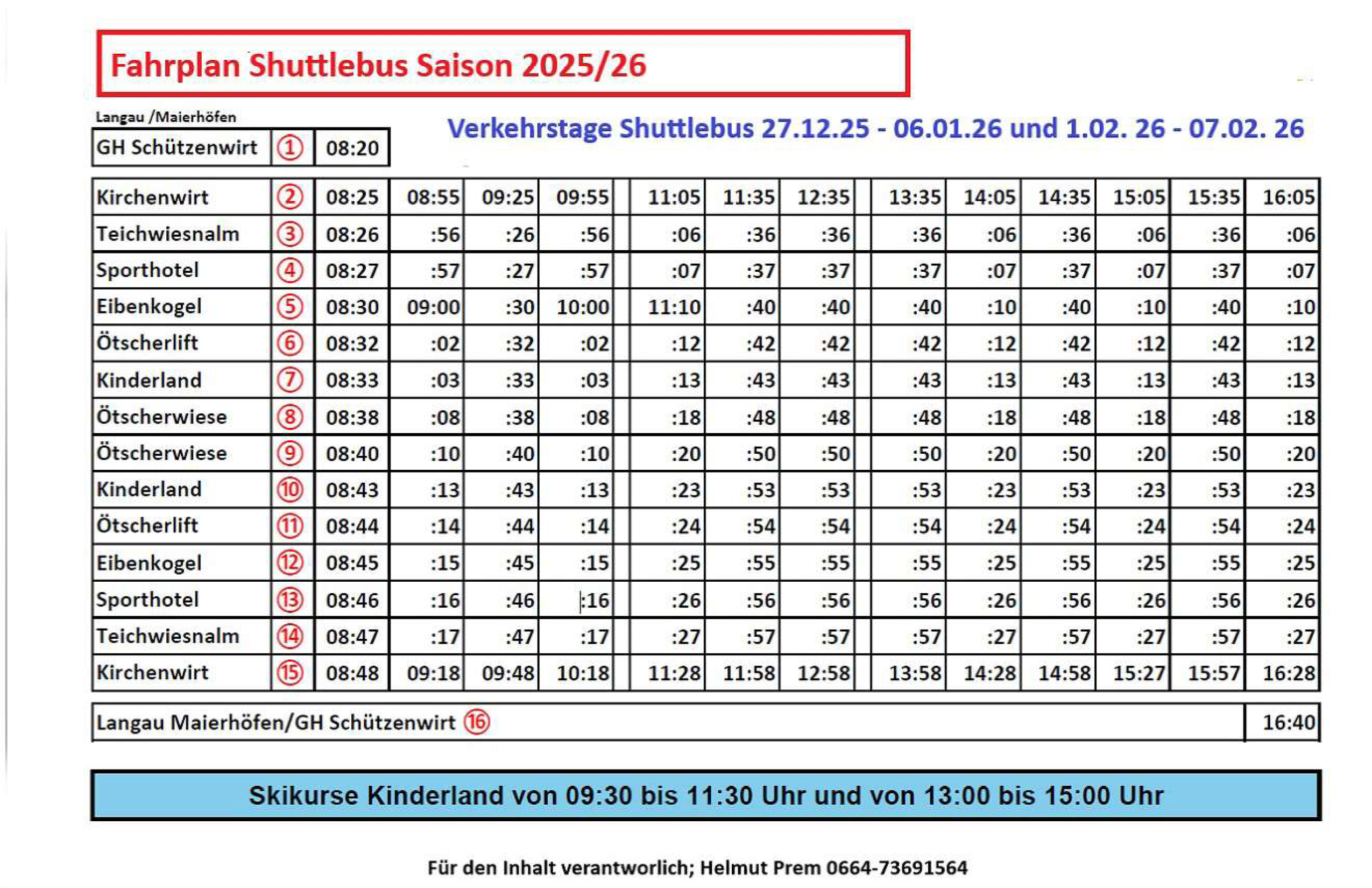 Skibus Fahrplan 25/26