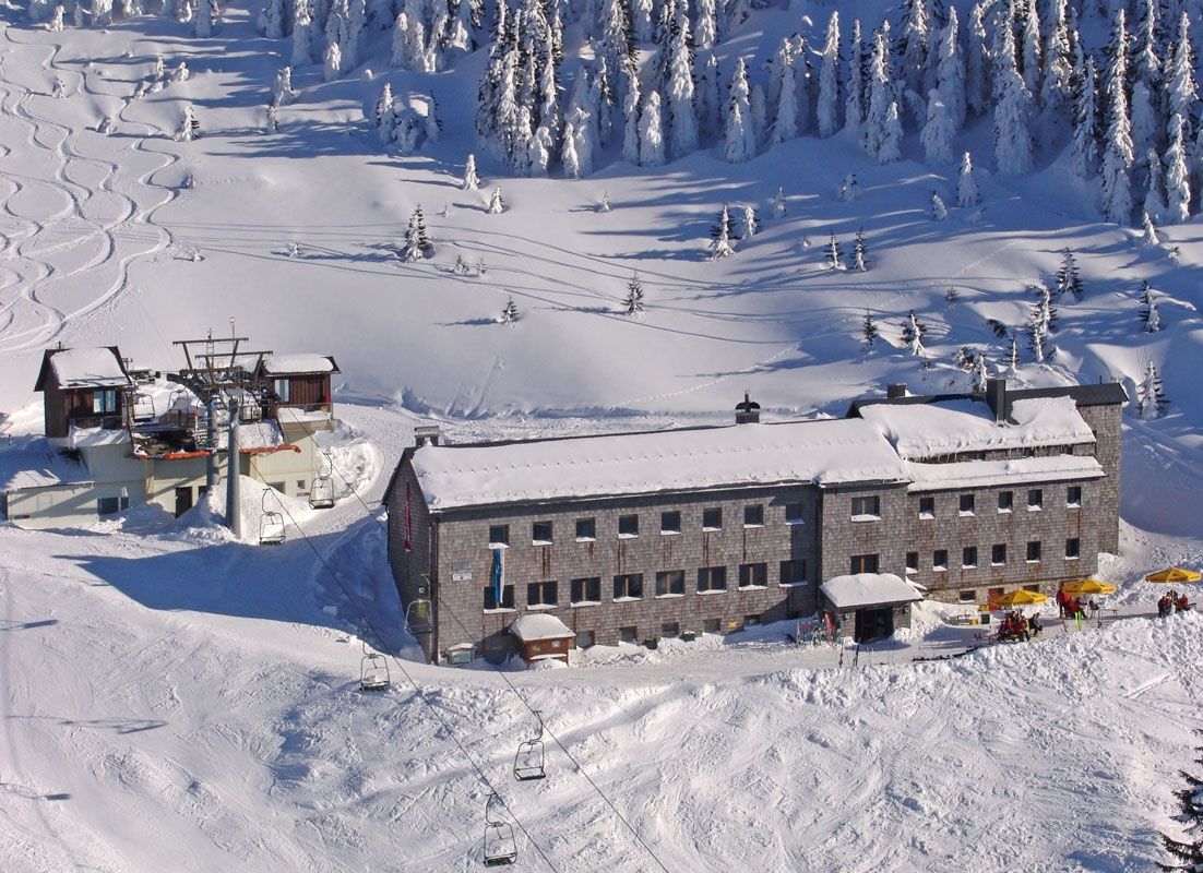 Beliebtes Ziel für Wintersportler, das ÖTK-Schutzhaus am Ötscher