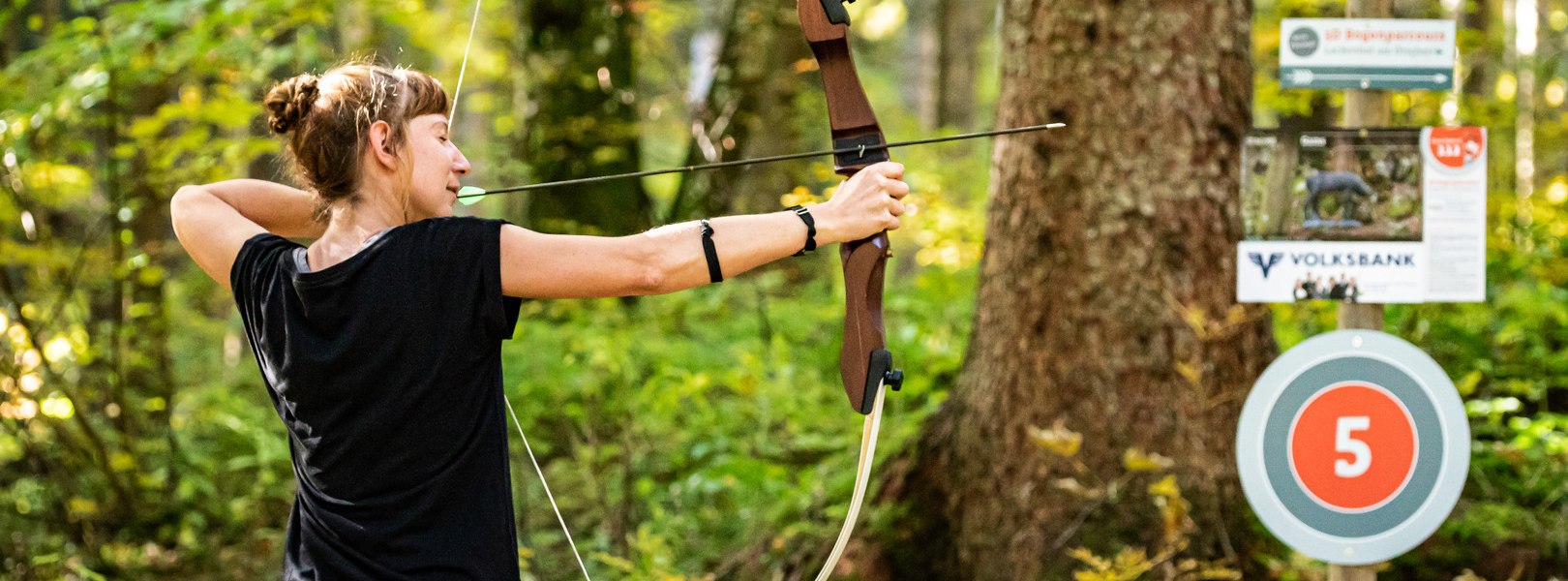 Bogenparcours &Ouml;tscher auf der Route, &copy; Ludwig Fahrnberger