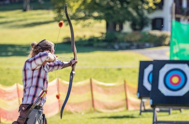 3D archery course at the practice range
