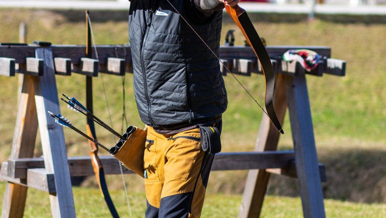 Bogentraining mit Guide Hannes, © Andreas Kronsteiner