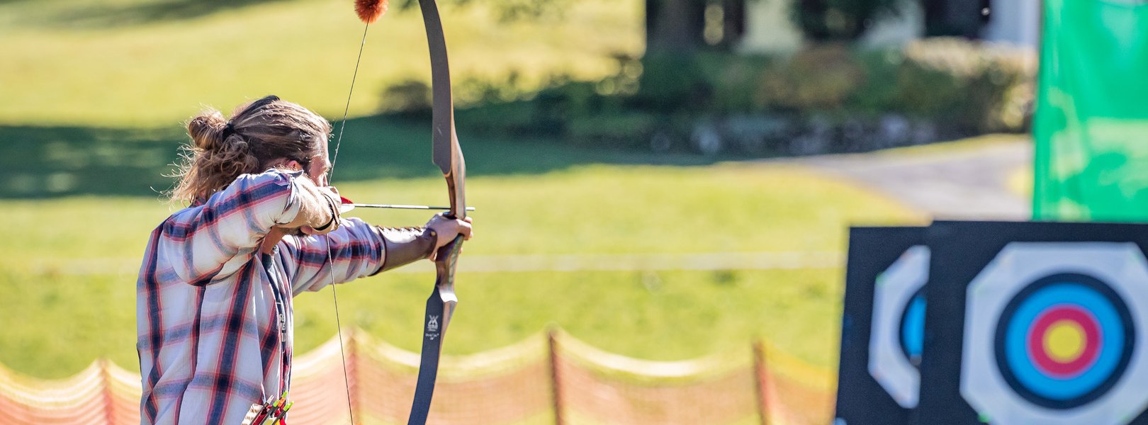 3D archery course at the practice range